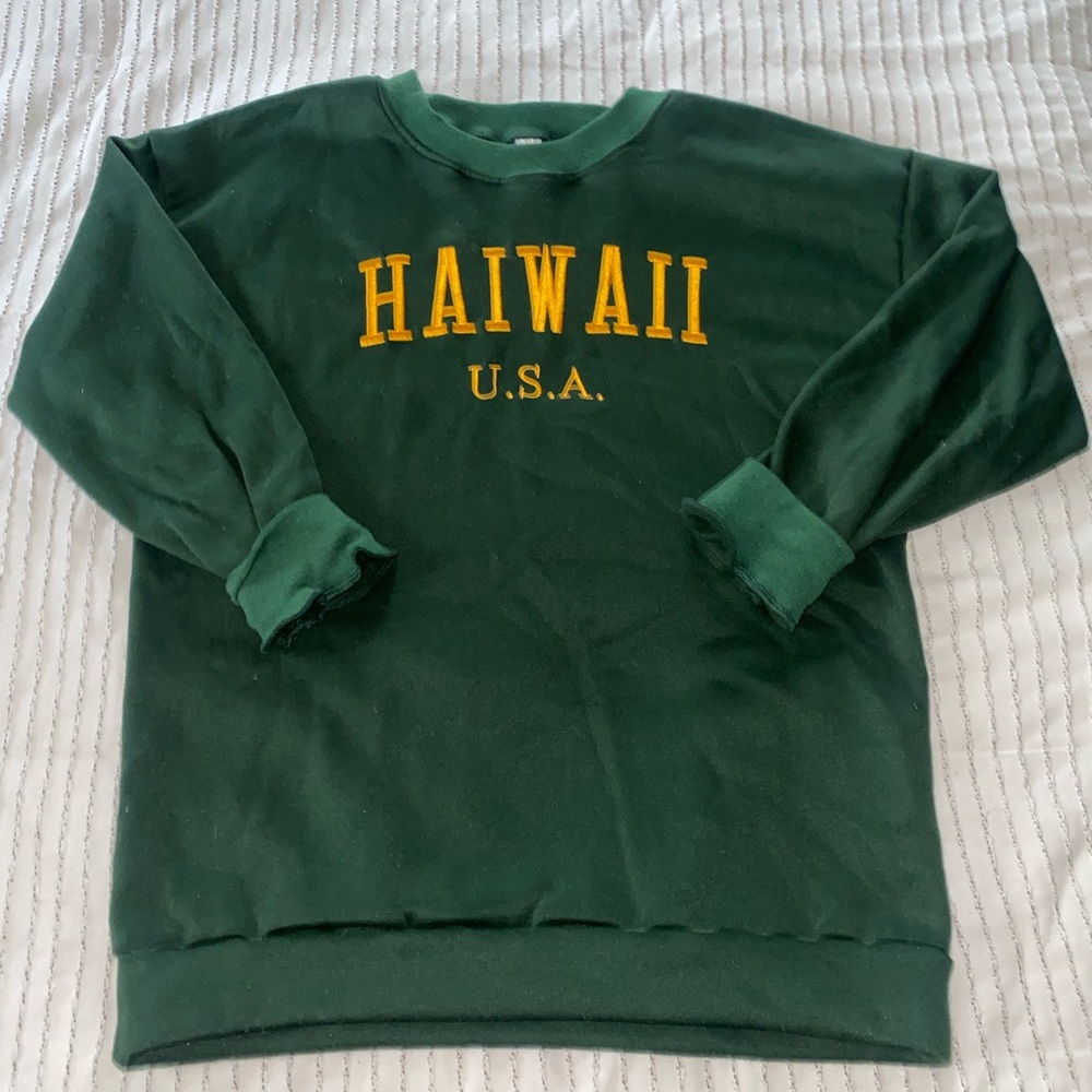 Dark green Hawaii crewneck
